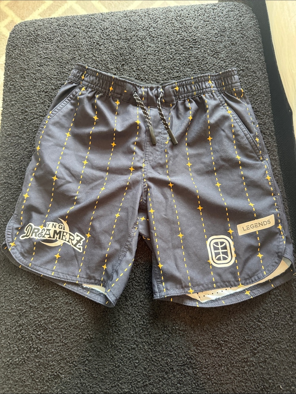 Overtime Dreamerz Navy Men’s Athletic Shorts